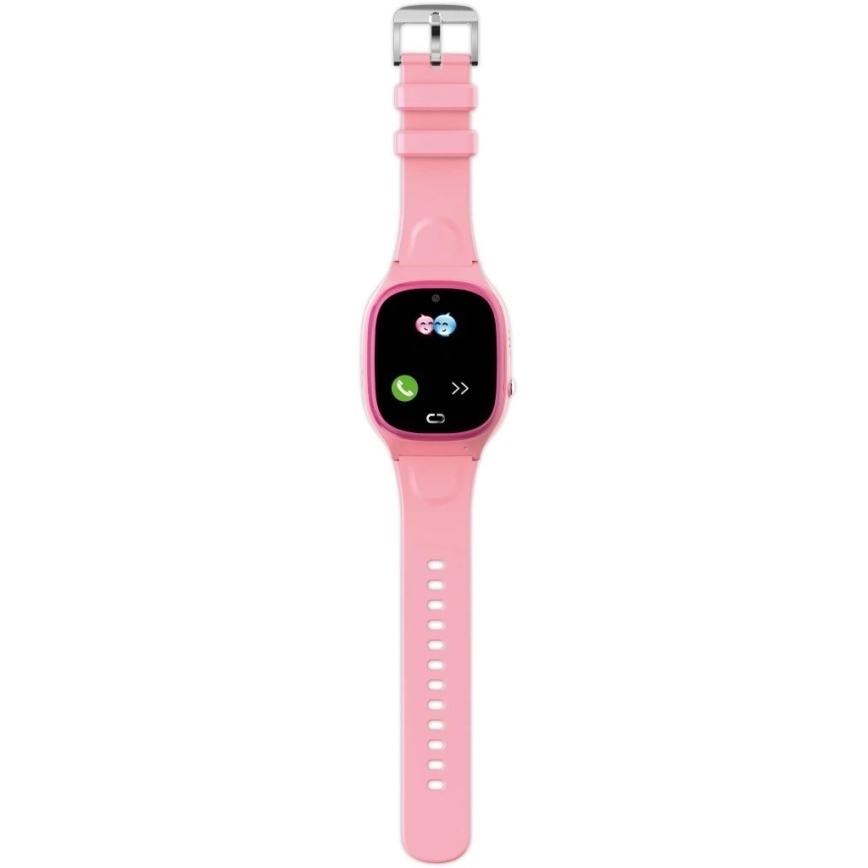 Aligator AW11PK Watch Junior 2 - ceas inteligent, 450 mAh, IP67, Wi-Fi, roz