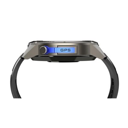 Aligator AW12BK - Ceas inteligent GPS, baterie 500 mAh, IP69K, negru