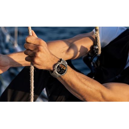 Aligator AW12SR - Ceas smartwatch GPS, 500 mAh, IP69K, argintiu