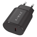 Aligator AX0002V - Adaptor de încărcare rapidă A-MAX Power Delivery 20W USB-C, negru