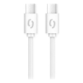 Aligator DATKP49 - Cablu USB USB-C la USB-C, Power Delivery 65 W, 1,5 m, alb