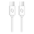 Aligator DATKP59 - cablu USB-C la USB-C, 65W Power Delivery, 2,5 m, alb