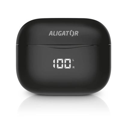 Aligator TWS06 - căști wireless Pods PRO 3, baterie 200 mAh + 2 x 30 mAh, IP30, negru