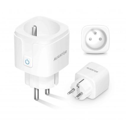Aligator WAL001 - Priză inteligentă 3680 W / 230 V / Tip E / 16 A / Wi-Fi Tuya