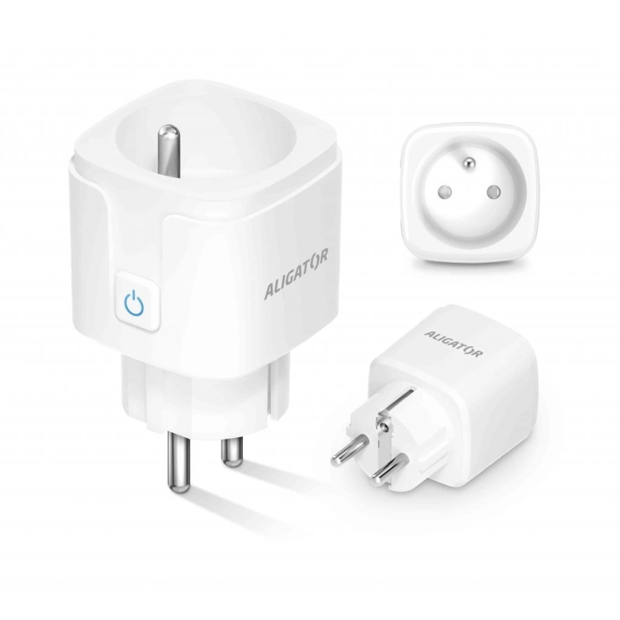Aligator WAL001 - Priză inteligentă 3680 W / 230 V / Tip E / 16 A / Wi-Fi Tuya