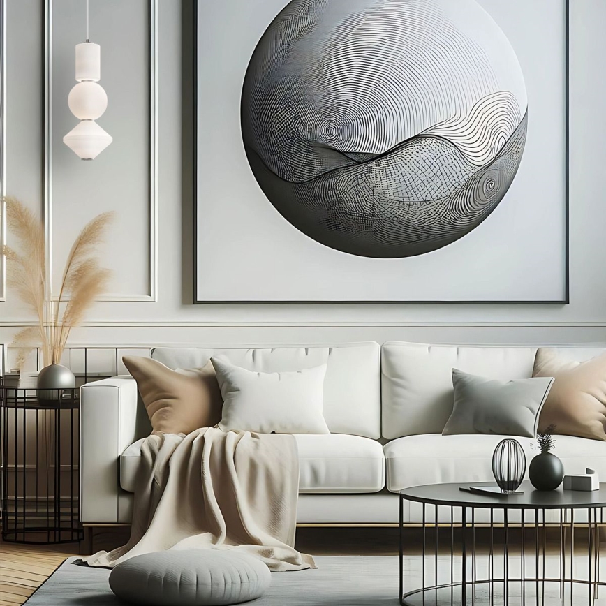 Alora Mood - Pendul BIJOU LED pe cablu, 20W/230V, 3000K, crom mat