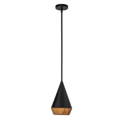 Alora Mood - Pendul pe tijă DAPHNE, 1xE27/60W/230V, Ø 18,1 cm, negru/maro