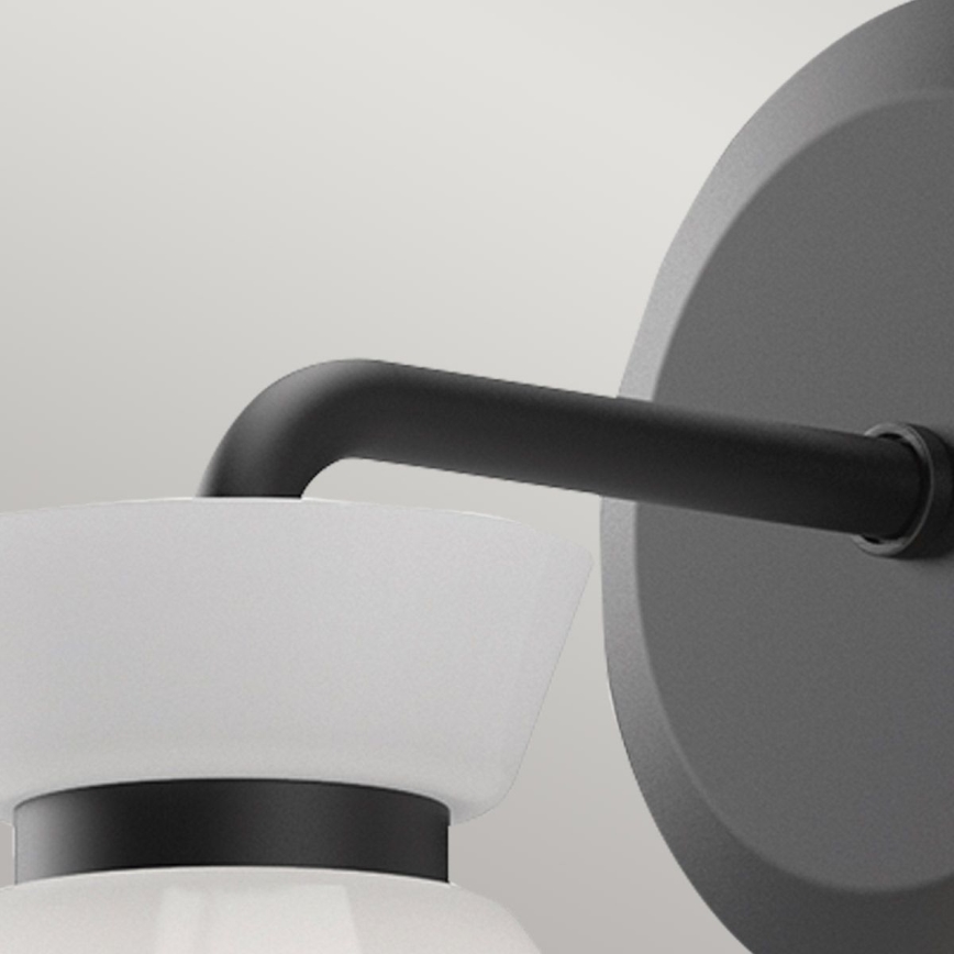 Alora Mood - Aplică de perete HALSTON, 1xE14/40W/230V, neagră