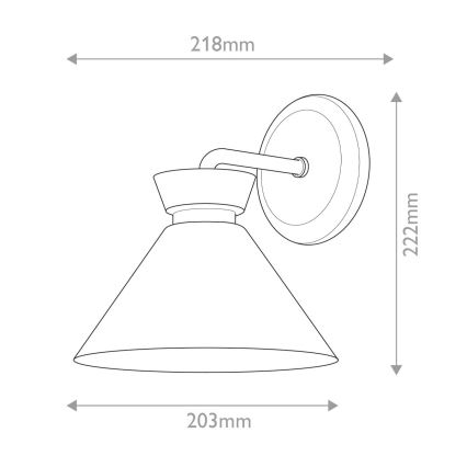 Alora Mood - Aplica de perete HALSTON, 1xE14/40W/230V, auriu