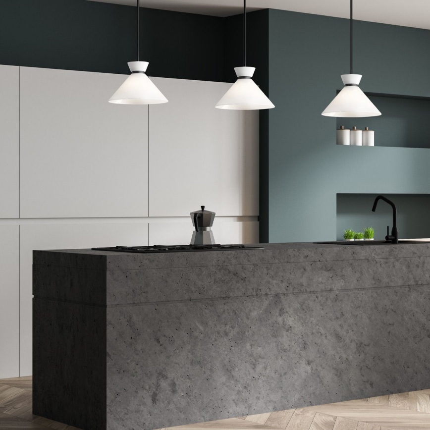 Alora Mood - Lustru pe tijă HALSTON, 1xE27/60W/230V, negru