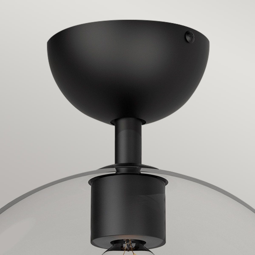 Alora Mood - Plafonieră JUDE 1xE27/60W/230V, Ø 30,5 cm, neagră