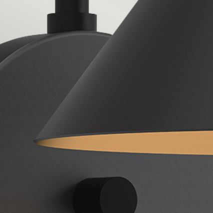 Alora Mood - Aplica de perete REMYCK, 1xE27/60W/230V, negru