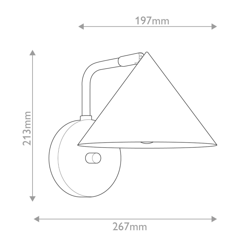 Alora Mood - Aplica de perete REMYCK, 1xE27/60W/230V, negru