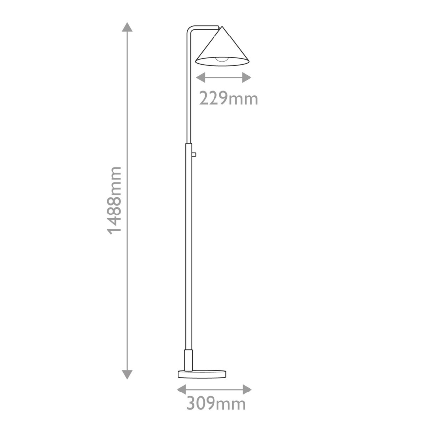 Alora Mood - Lampadar REMYCK 1xE27/60W/230V, negru