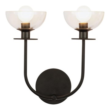 Alora Mood - Aplică de perete SYLVIA 2xE14/40W/230V negru