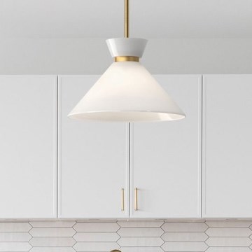 Alora Mood - Lustră cu tijă HALSTON 1xE27/60W/230V aurie