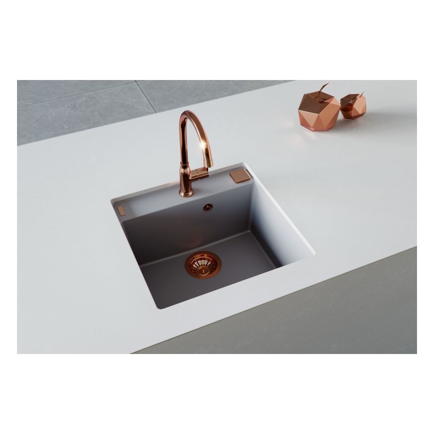 ALVEUS 1128395 - Chiuvetă de bucătărie FORMIC 52x51 cm granit/alb