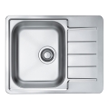 ALVEUS 1144603 - Chiuvetă de bucătărie LINE, 61,5 x 50 cm, inox satinat, fără valvă excentrică