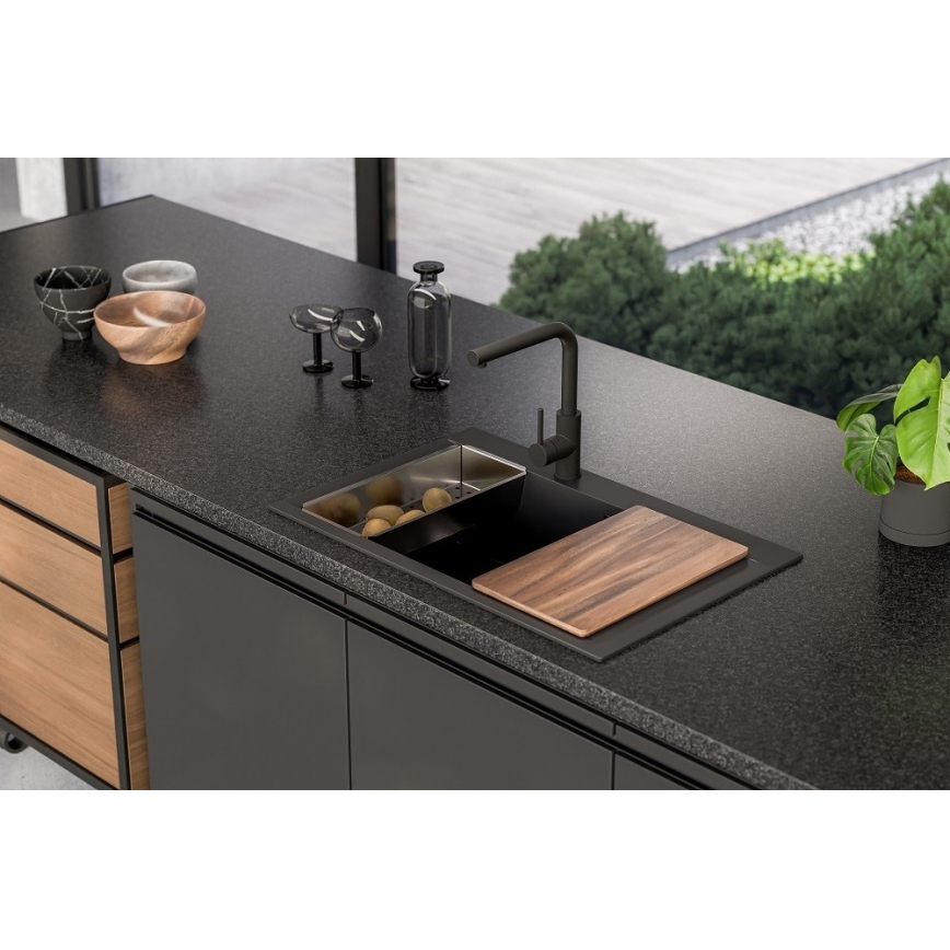 ALVEUS 1149303 - Chiuvetă de bucătărie PURE, 79 x 51,5 cm, granit/antracit