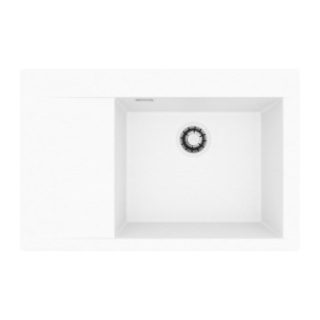 ALVEUS 1149498 - Chiuvetă de bucătărie din granit PURE, 79 x 51,5 cm, albă