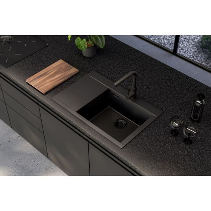 ALVEUS 1149504 - Chiuvetă de bucătărie PURE 79x51,5 cm granit/negru