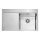 ALVEUS 1149516 - Chiuvetă de bucătărie PURE 79 x 52,5 cm, satinată, cu cuva pe partea dreaptă + sifon cu închidere rapidă
