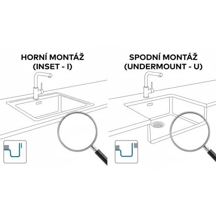ALVEUS 1150047 - Chiuvetă de bucătărie OMNI 45 x 45 cm, granit/bej