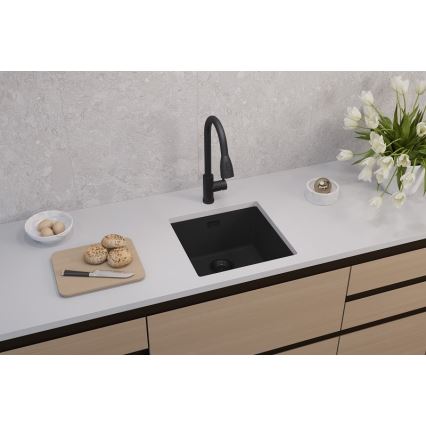 ALVEUS 1150048 - Chiuvetă de bucătărie OMNI 45x45 cm granit/negru