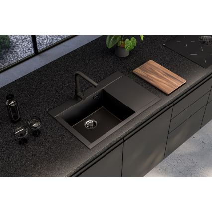 ALVEUS PURE 1149304 - Chiuvetă de bucătărie 79x51,5 cm granit/negru