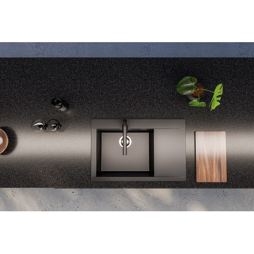 ALVEUS PURE 1149304 - Chiuvetă de bucătărie 79x51,5 cm granit/negru
