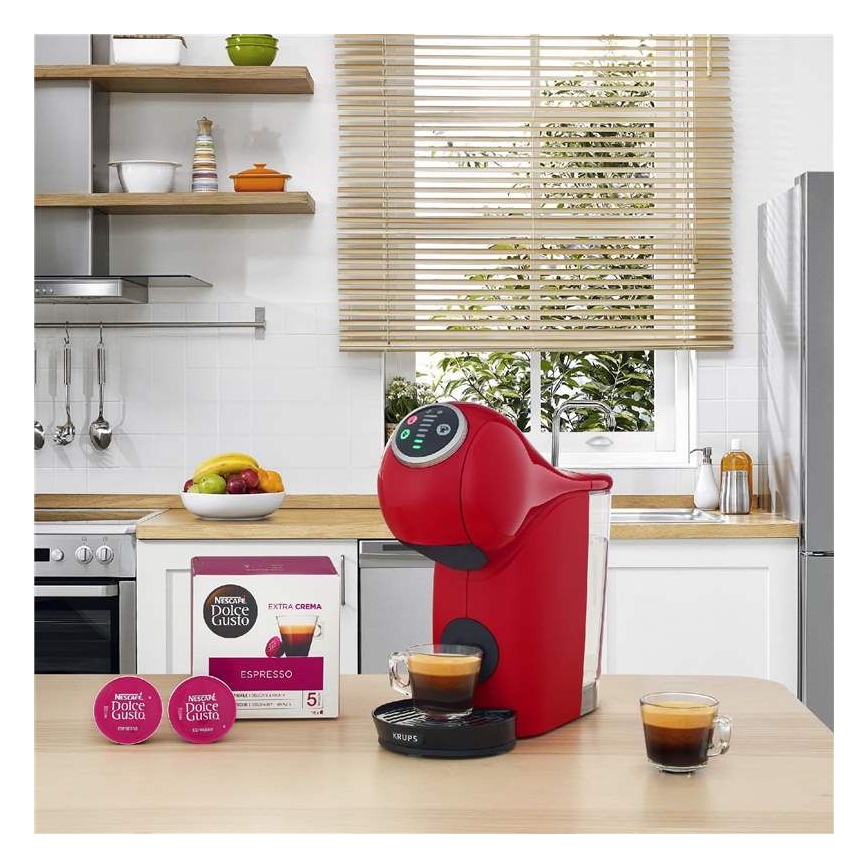 Aparat de cafea cu capsule Krups NESCAFÉ DOLCE GUSTO GENIO S PLUS 1500W roșu