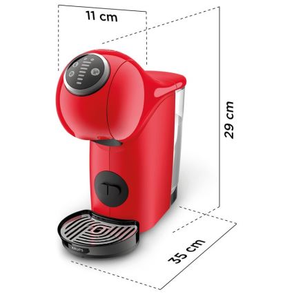 Aparat de cafea cu capsule Krups NESCAFÉ DOLCE GUSTO GENIO S PLUS 1500W roșu