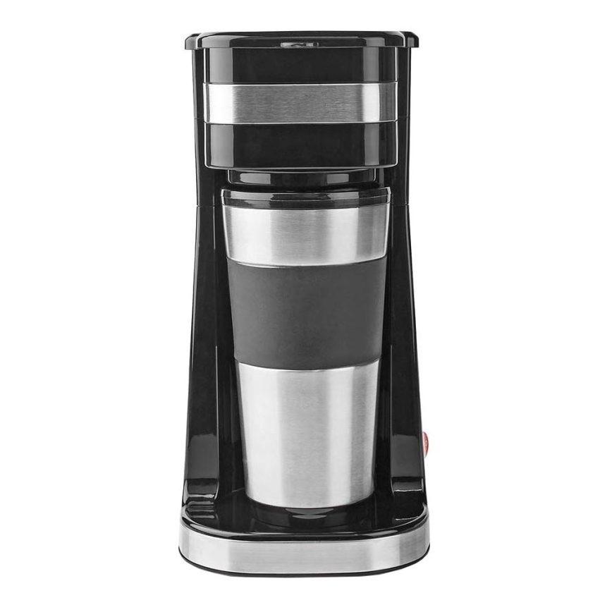 Aparat de cafea pentru o singură ceașcă, 0,4 l, cu cană de călătorie