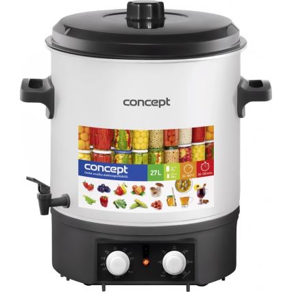 Aparat de conservare și fierbere Concept ZH0030 27 l 2000W/230V oțel inoxidabil/negru