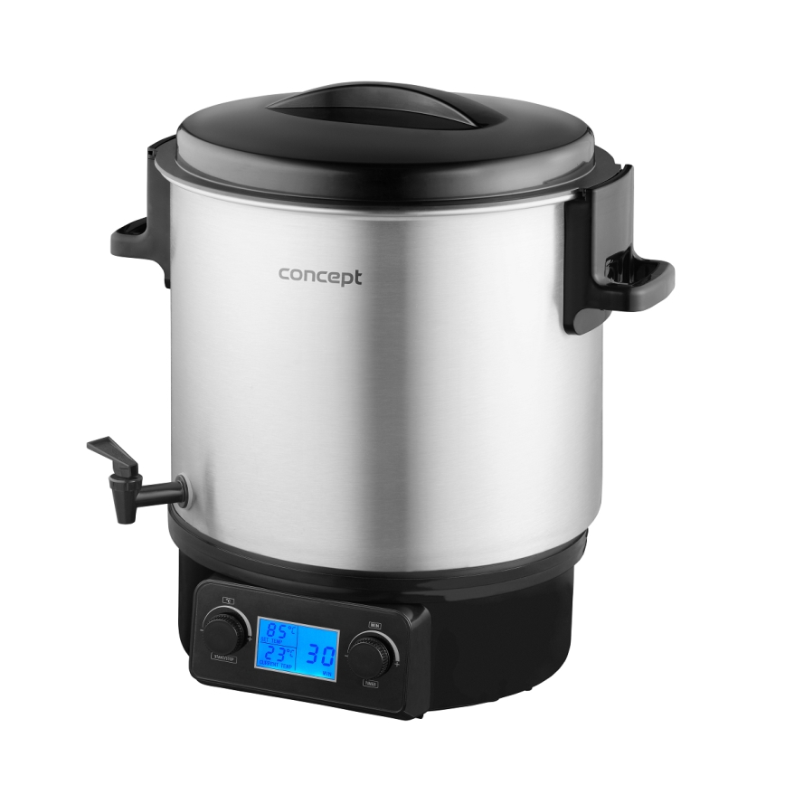 Aparat de conservare și fierbere Concept ZH0040 27 l 2000W/230V oțel inoxidabil/negru