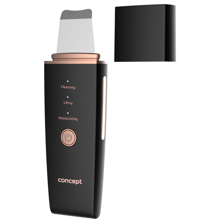 Aparat de curățare facială cu ultrasunete Concept PO2060 PERFECT SKIN 3,5W/5V USB 500 mAh IPX6 negru
