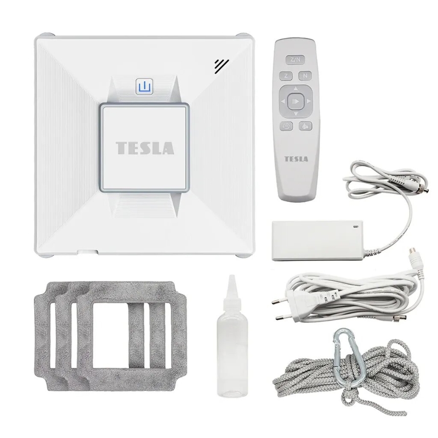 Aparat inteligent de curățat geamuri cu pulverizare TESLA Electronics RoboStar 72W/230V/650 mAh Wi-Fi + telecomandă