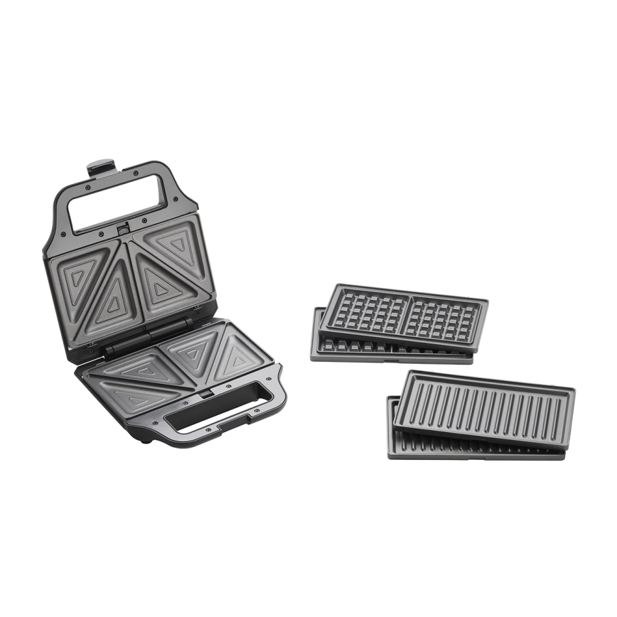 Aparat de sandvici Concept SV3054 3 în 1 700W/230V negru