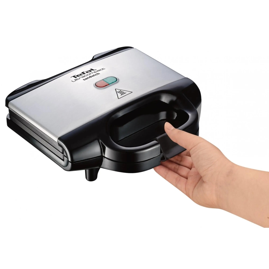 Aparat de sandvici ULTRACOMPACT 700W/230V negru/crom Tefal