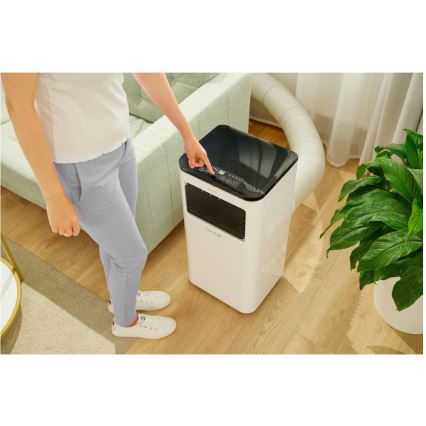 Aparat mobil inteligent de aer condiționat 3 în 1 cu accesorii complete Sencor 1050W/230V 10000 BTU Wi-Fi + telecomandă