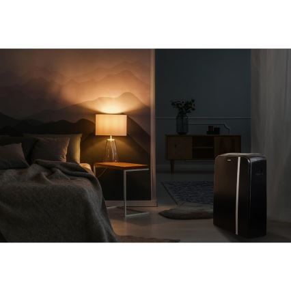 Aparat mobil inteligent de aer condiționat 3 în 1 cu accesorii complete Sencor 1450W/230V 12000 BTU Wi-Fi negru + telecomandă