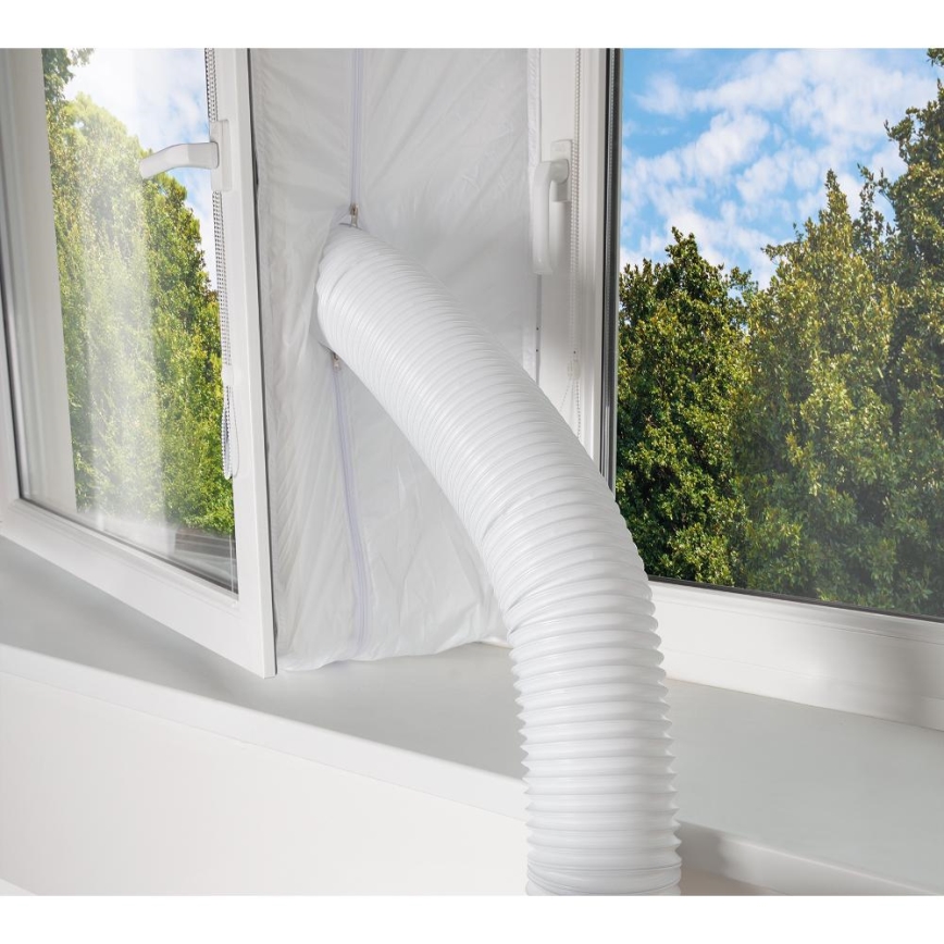 Aparat mobil inteligent de aer condiționat 3 în 1 cu accesorii complete Sencor 1450W/230V 12000 BTU Wi-Fi negru + telecomandă