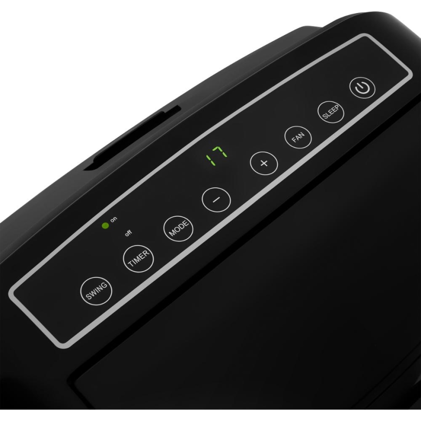 Aparat mobil inteligent de aer condiționat 3 în 1 cu accesorii complete Sencor 1450W/230V 12000 BTU Wi-Fi negru + telecomandă