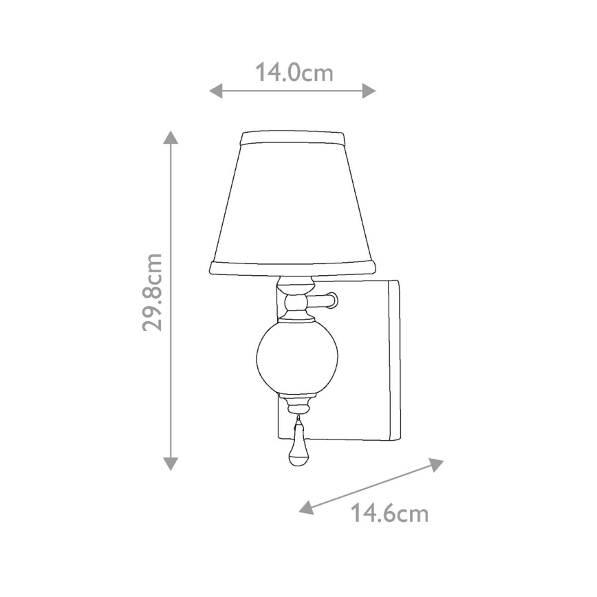 Aplică ARGENTO 1xE14/60W/230V Elstead FE-ARGENTO1