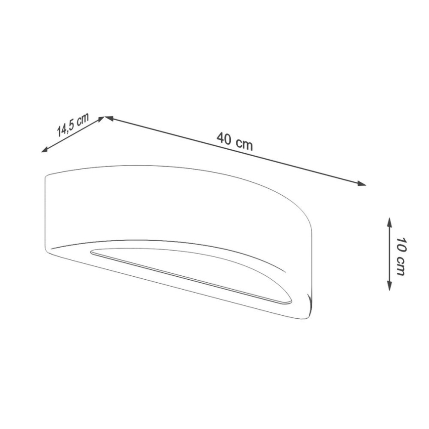 Aplică ATENA 1xE27/60W/230V beton