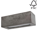 Aplică BLOCK 1xE27/40W/230V beton – certificat FSC