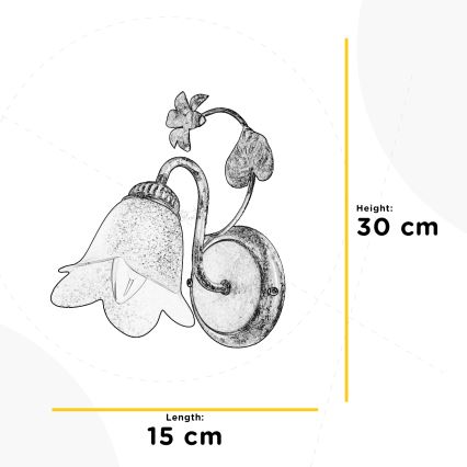 Aplică BOTTON DORO 1xE14/6W/230V ONLI
