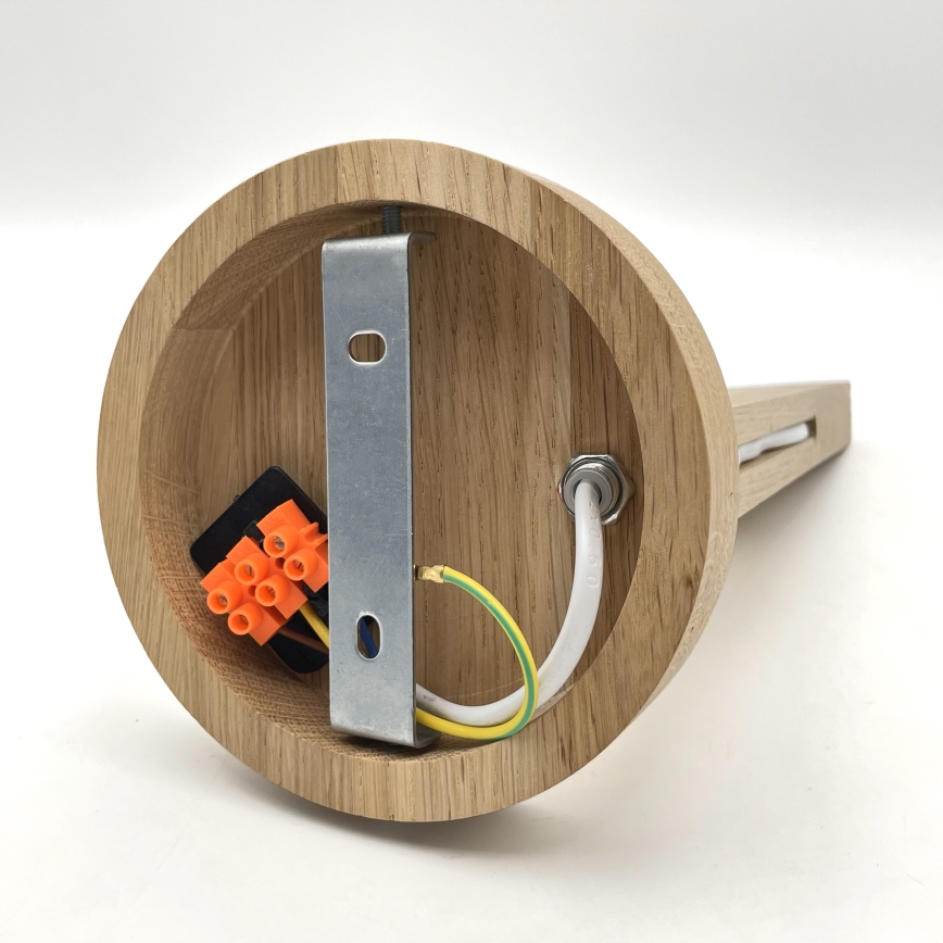 Aplică Brilagi ANTHONY 1xE14/40W/230V stejar/negru