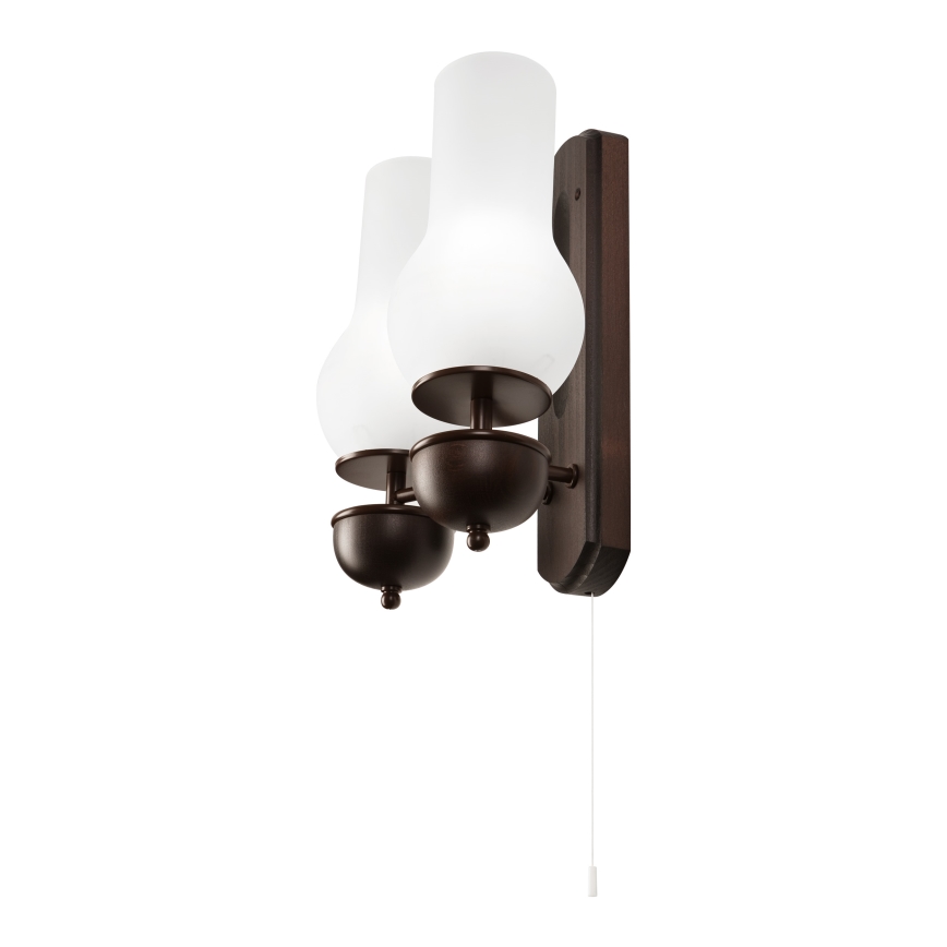 Aplică Brilagi COTTAGE 2xE14/40W/230V fag/alb