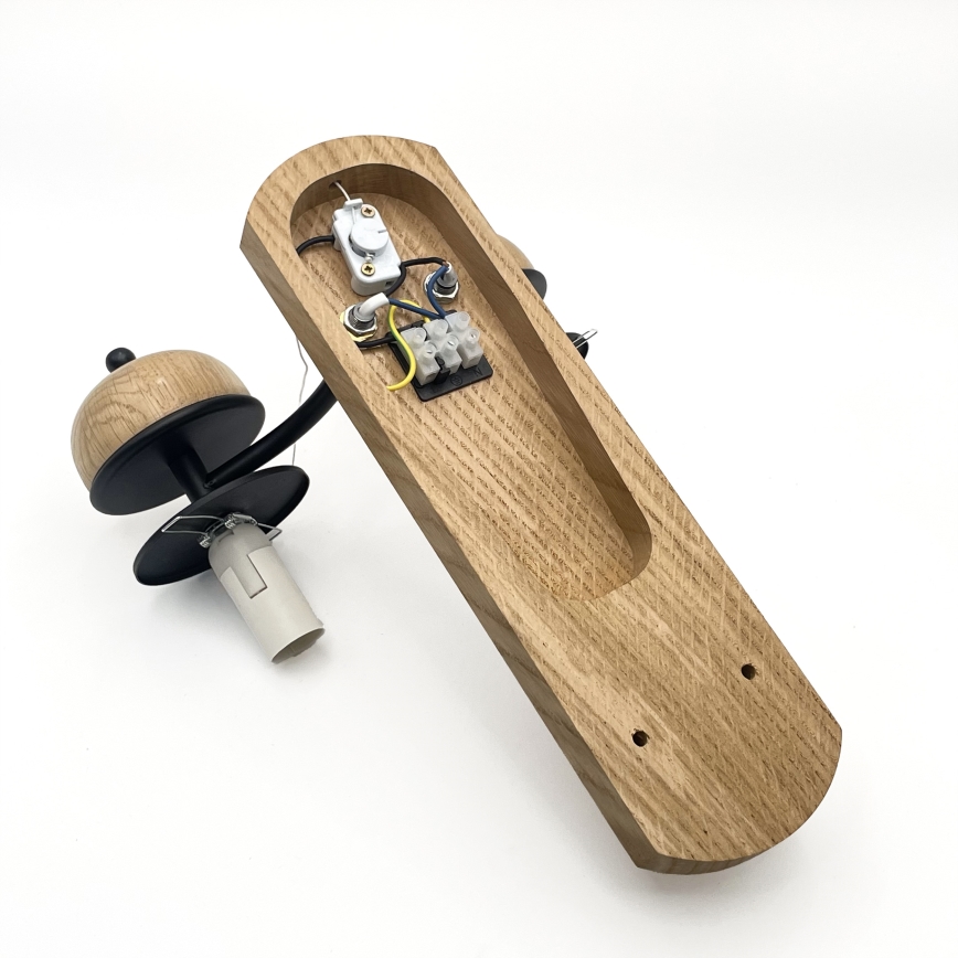 Aplică Brilagi COTTAGE 2xE14/40W/230V stejar/alb